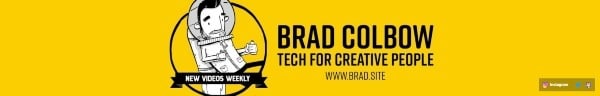 Brad Colbow YouTube Banner