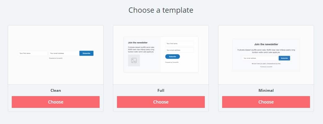 Choose Your Template. For This Convertkit Tutorial, Let's Go With Full