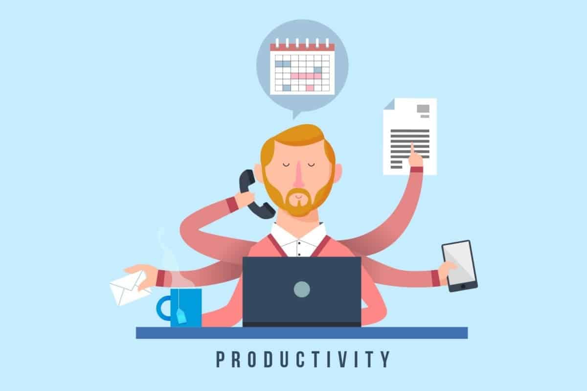 Business Productivity Cartoon