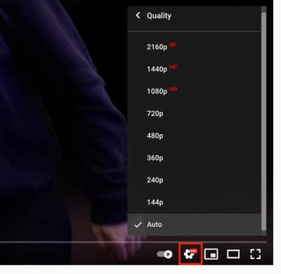 Youtube Playback Quality Selection
