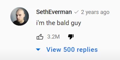 Most liked comment on YouTube