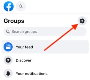 Access Facebook group settings