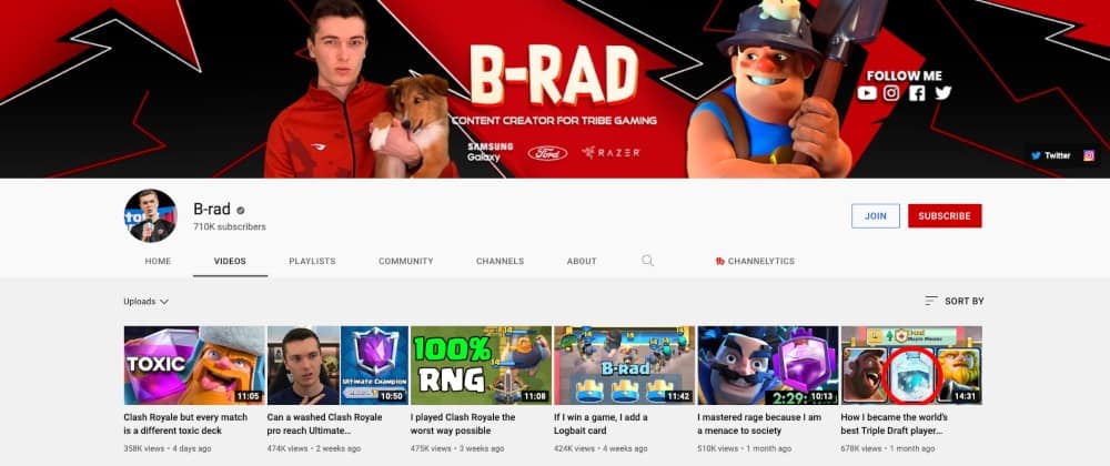 B-Rad's Youtube Channel