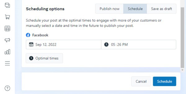 Step 4 - Schedule Your Facebook Post