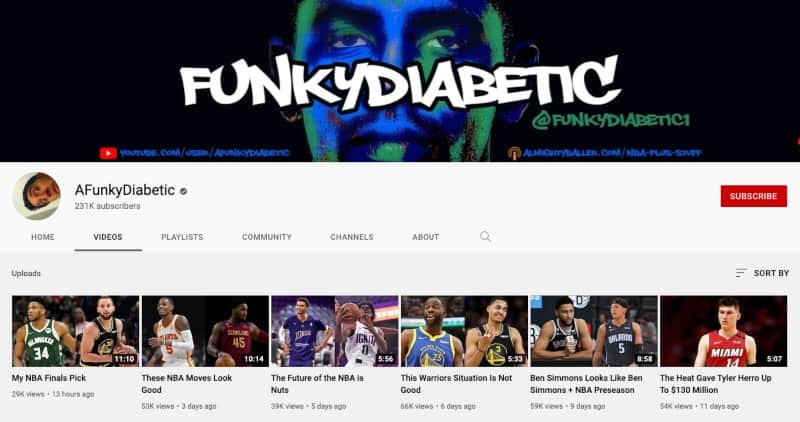 Afunkydiabetic's Youtube Channel