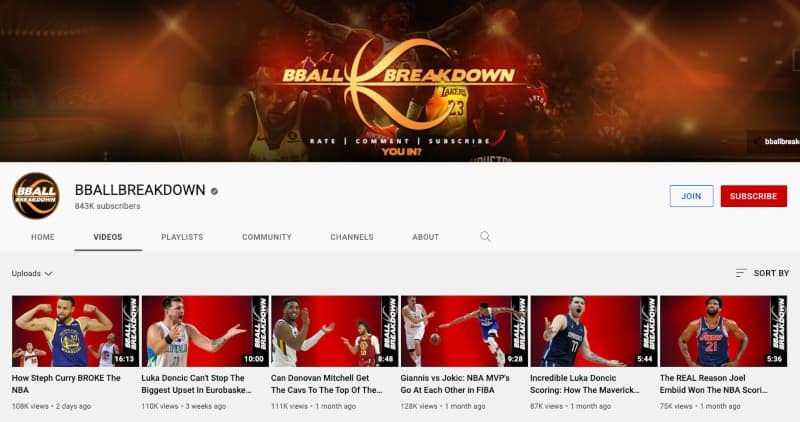 BBallbreakdown's YouTube channel