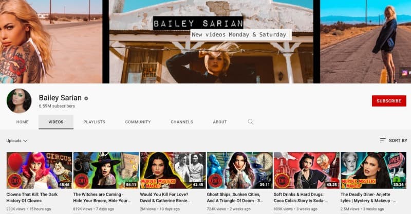 Bailey Sarian Is One Of The Most Popular True Crime Youtubers