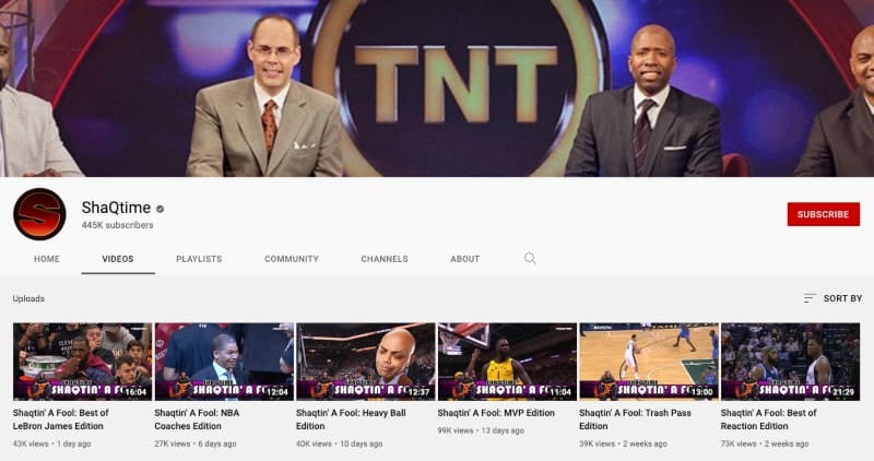 Shaqtime Youtube Channel