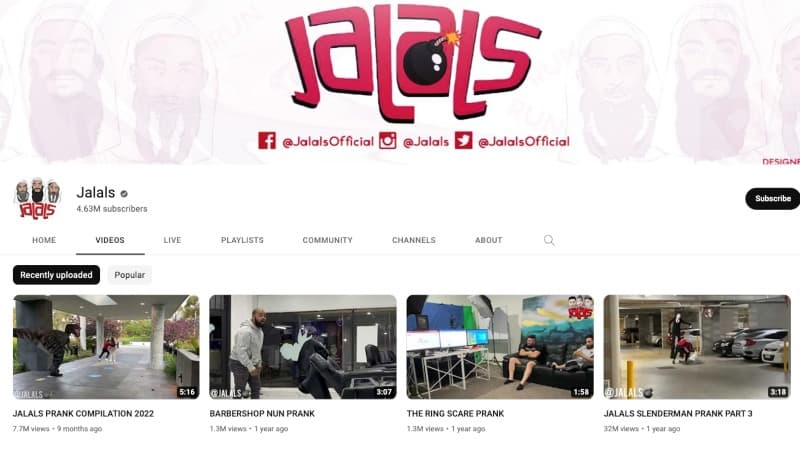 Jalals Youtube Channel