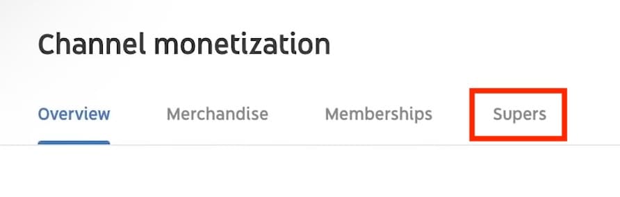channel monetization tabs on youtube