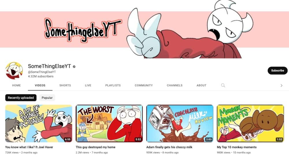 The SomeThingElseYT Channel