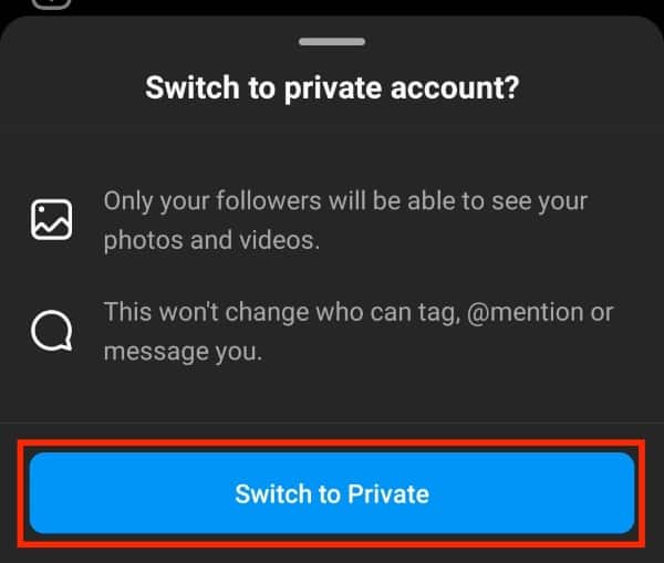 How To Switch To A Private Account On Instagram