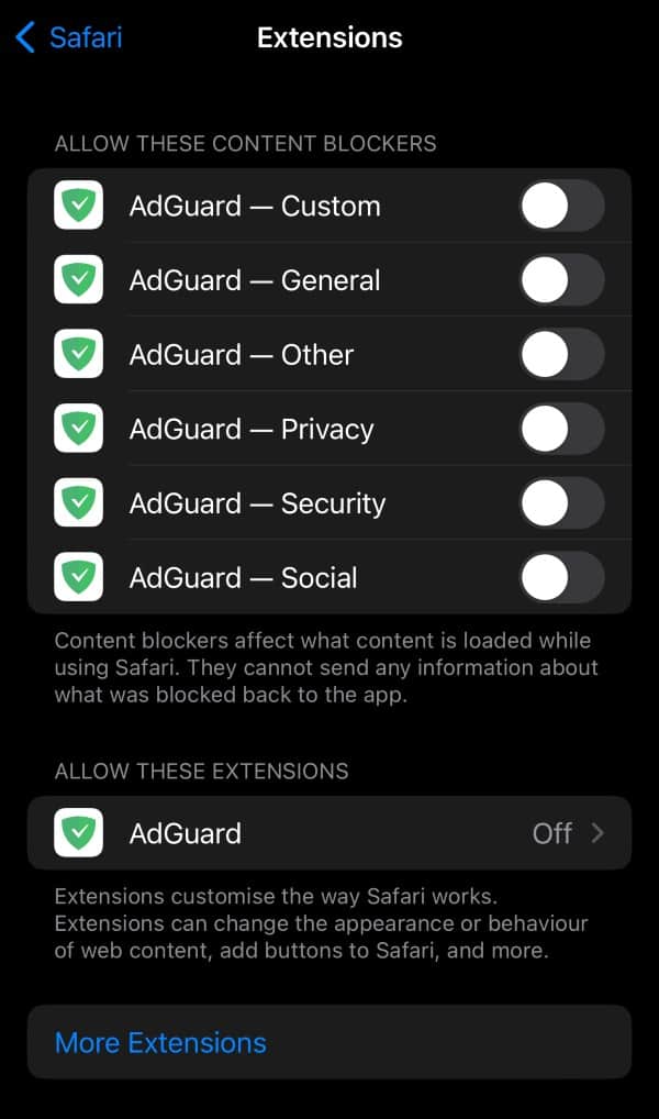 Turn On The Adblock Extension
