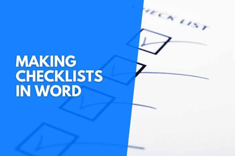 How To Make A Checklist In Word Ultimate Guide