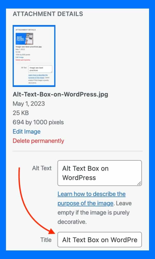 Title Text Box On Wordpress